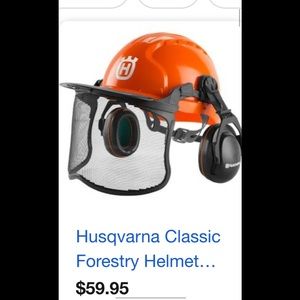 Chainsaw safety helmet